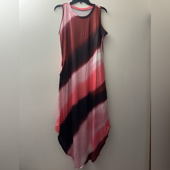 Multicolor Maxi Sleeveless Dress - Picture 1 of 3